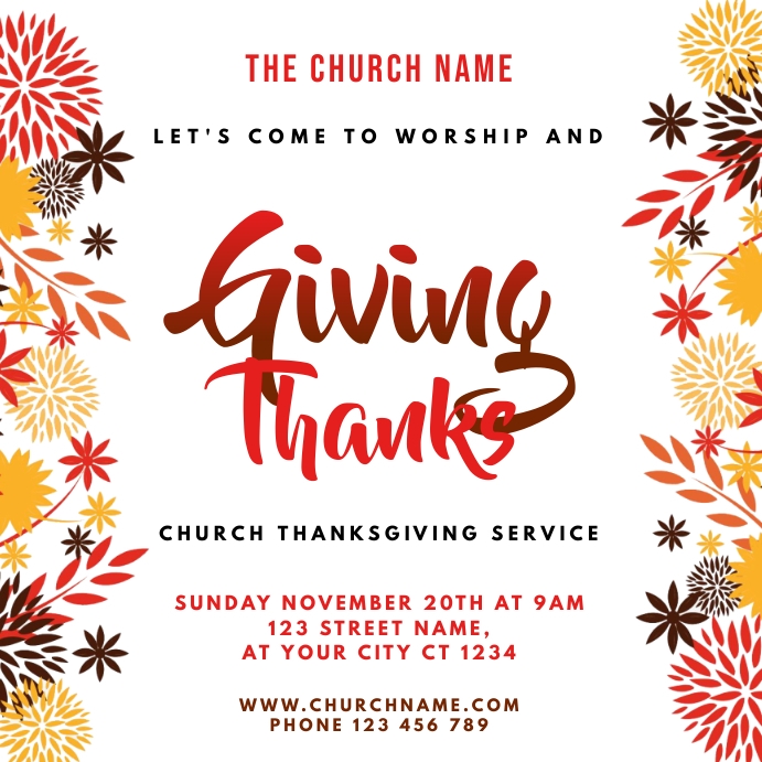 Thanksgiving Church Service Program Examples 5 Must Haves For Every