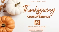 thanksgiving service display Pantalla Digital (16:9) template