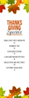 Thanksgiving Specials Menu Template Half Page Legal