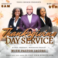THANKSGIVING Sunday Church Event Template Square (1:1)