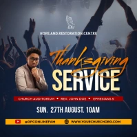 thanksgiving sunday Quadrado (1:1) template