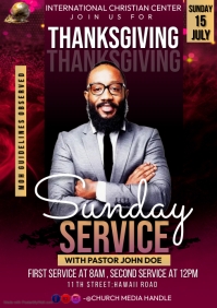 Sort Thanksgiving Service A1 Template