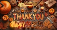 THANKSGIVING THANK YOU CARD Facebook Shared Image template