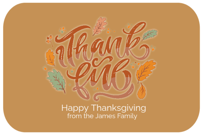 Thanksgiving Thankful Fall Template | PosterMyWall