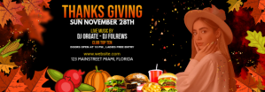 Preto Thanksgiving Event Tumblr Banner Template