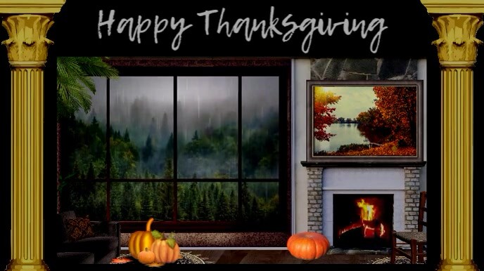 Thanksgiving Background Zoom