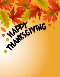 Thanksgiving video template Flyer (US Letter)