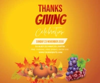 Thanksgiving wishes Medium Rectangle template