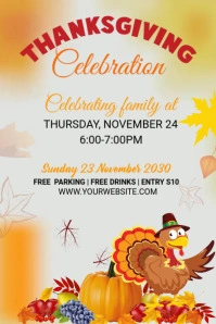 Thanksgiving wishes Pinterest Graphic template