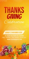 Thanksgiving wishes Roll Up Banner 3X6 template