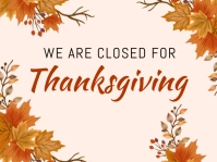 Thanksgiving Yard Sign Znak podwórkowy template