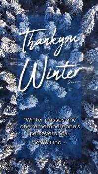 thankyou winter with quotes building Instagram Reel template