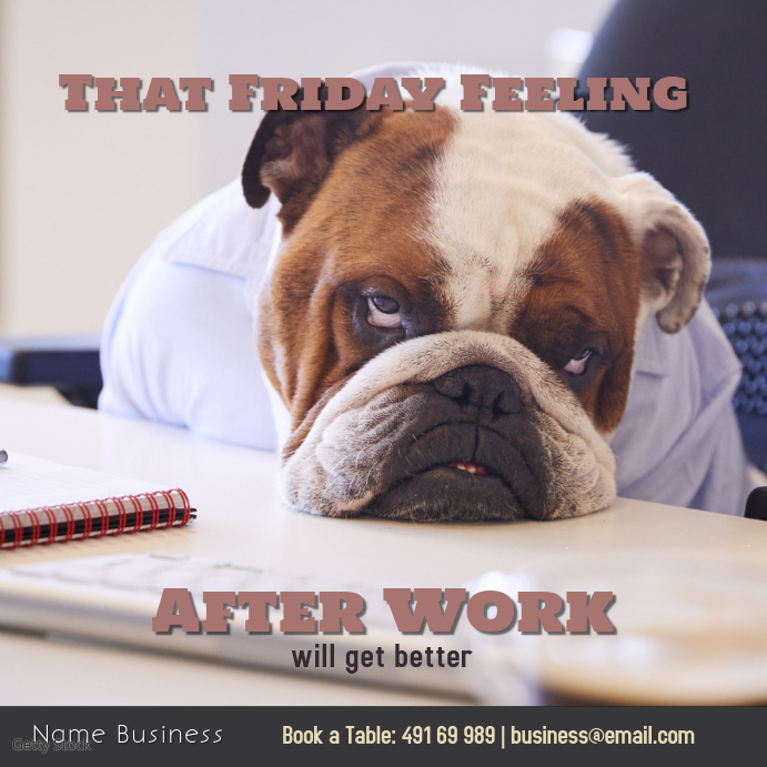 That Friday Feeling After Work Template | PosterMyWall