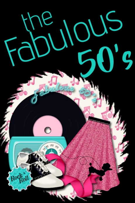 The 50 S Poster Template PosterMyWall