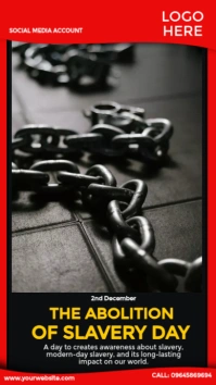 The Abolition of Slavery Day Instagram Story template