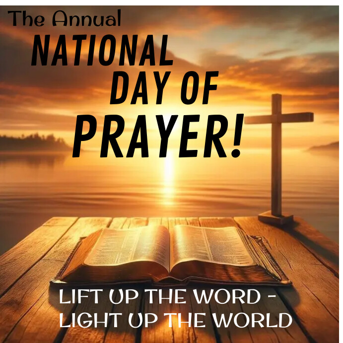 The Annual National Day of Prayers Instagram Plasing template