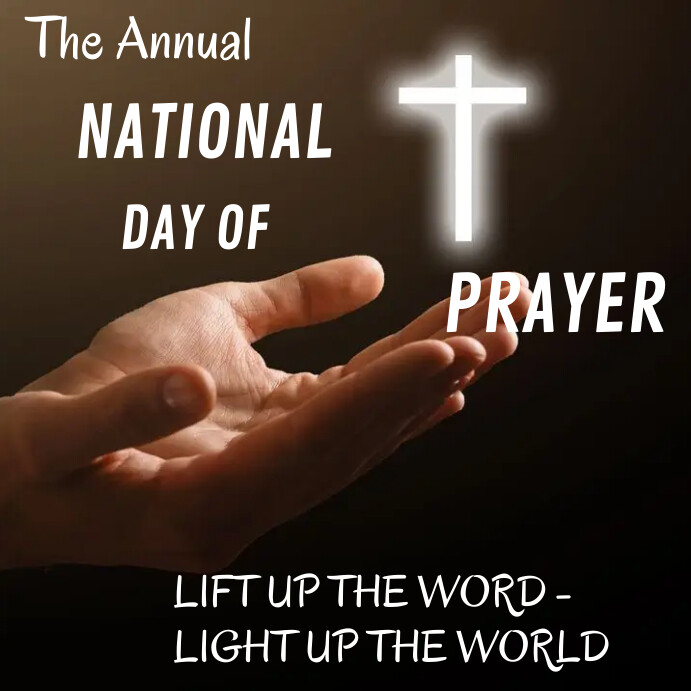 The Annual National Day of Prayers Publicação no Instagram template