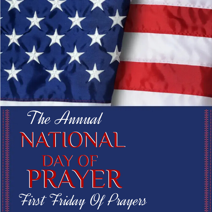 The Annual National Day of Prayers Сообщение Instagram template