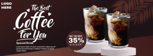 The Best Coffee Facebook Cover template
