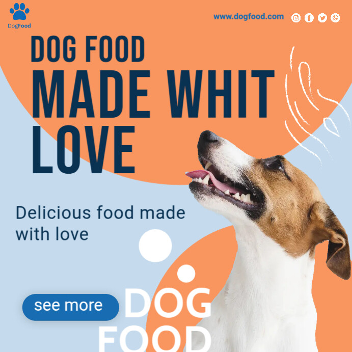 The Best Dog Food Flyer Template | PosterMyWall