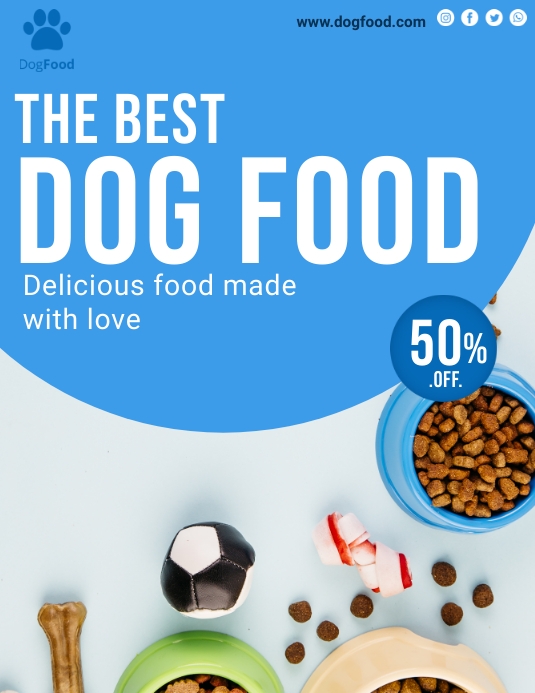 Copy of The Best Dog Food Flyer | PosterMyWall