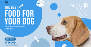 The Best Dog Food Flyer Facebook Shared Image template