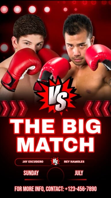 The Big Match Template Instagram Story