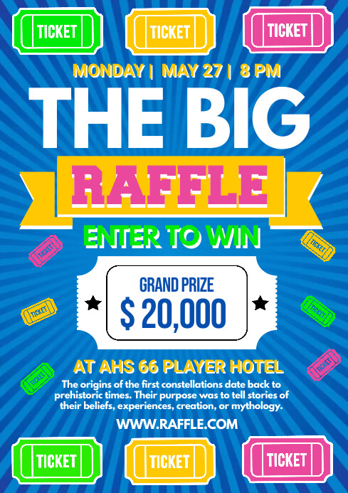 The Big Raffle Template | PosterMyWall
