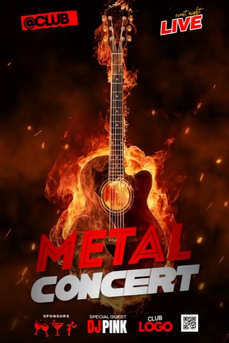 Copy of The Concert Red Theme | PosterMyWall