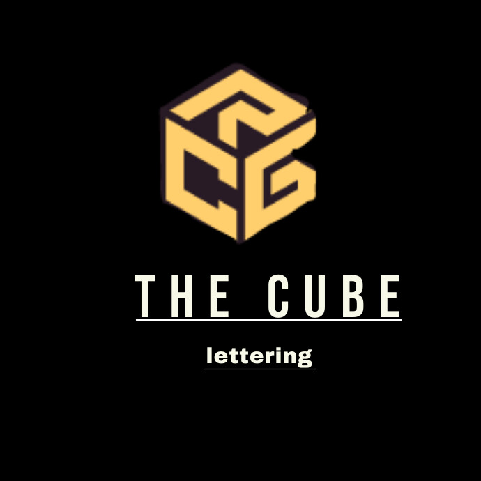 the cube lettering logo Template | PosterMyWall