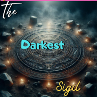 The darkest sigil Black Mystical Christmas Instagram Post template