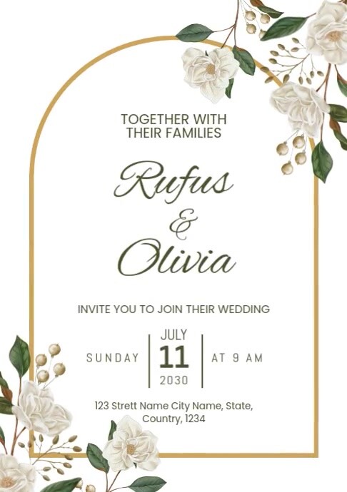 the date invitation card Template | PosterMyWall