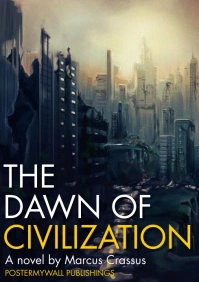 the dawn of civilization book cover A4 template