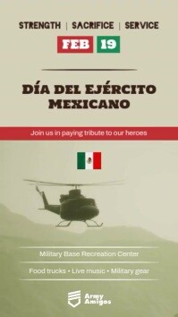 The Day of Mexican Army Instagram Story template