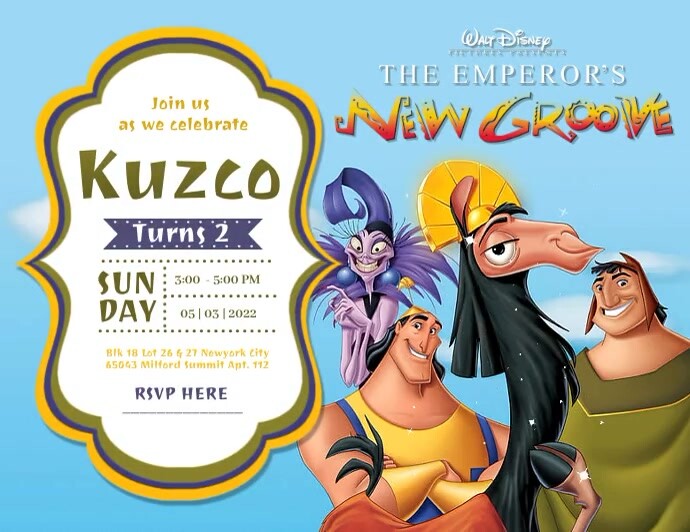 The Emperor's new groove Template | PosterMyWall