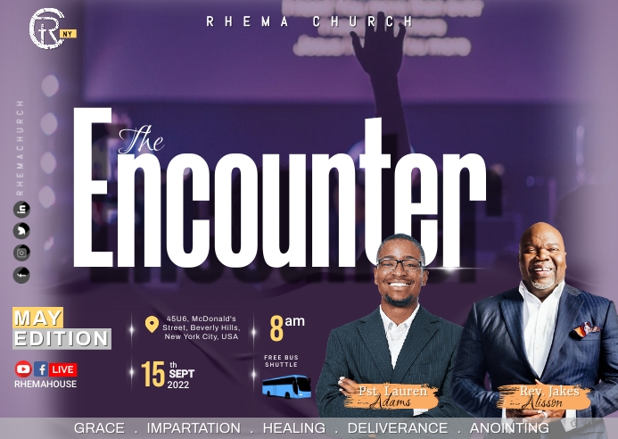 Encounters Typography The Encounter Template | PosterMyWall