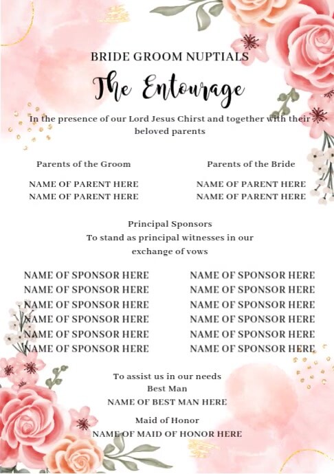 Entourage Program Plantilla de The Entourage Program | PosterMyWall