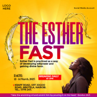 The Esther Fast Instagram Post template