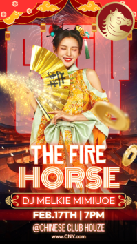 The Fire Horse Historia de Instagram template