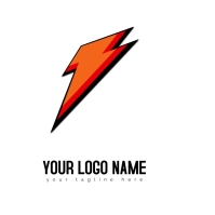 The Flash logo illustration Logotipo template