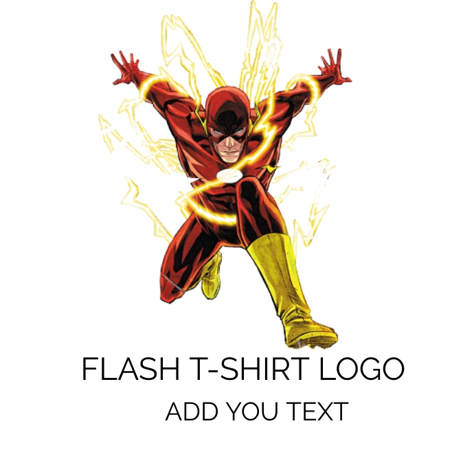 THE FLASH T-SHIRT LOGO Template | PosterMyWall