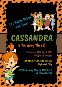 The Flintstones Birthday Invitation Template | PosterMyWall