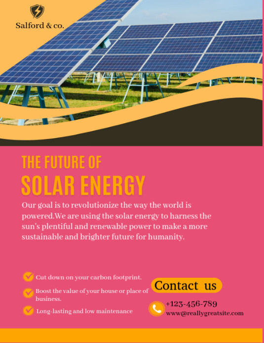 Copy of The future of solar energy | PosterMyWall