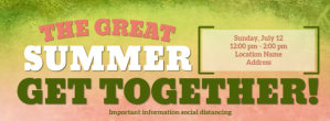 The Great Summer Get Together Facebook-coverfoto template