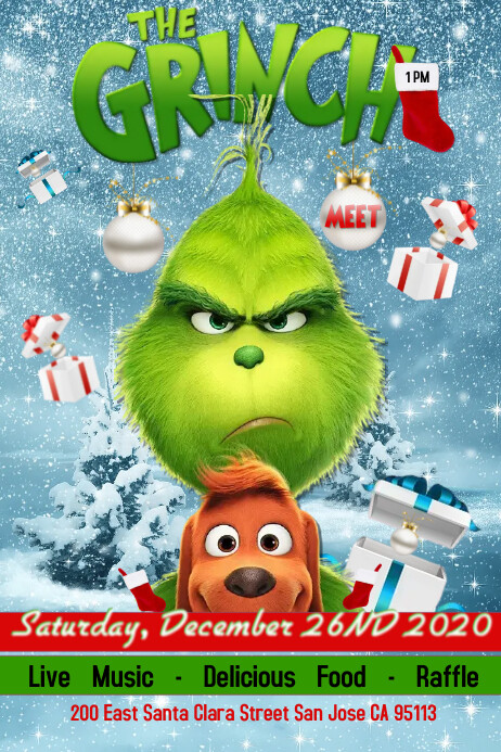 The Grinch 3 Template PosterMyWall