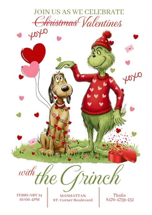 the grinch Template | PosterMyWall