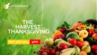 THE HARVEST THANKSGIVING FLYER DESIGN ส่วนหัวบล็อก template