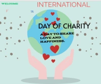 The International Day of Charity Средний прямоугольник template