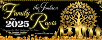 The Johnson Family Golden Roots Twitch Profile Banner template