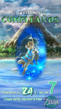 The Legend of Zelda Digital Display (9:16) template